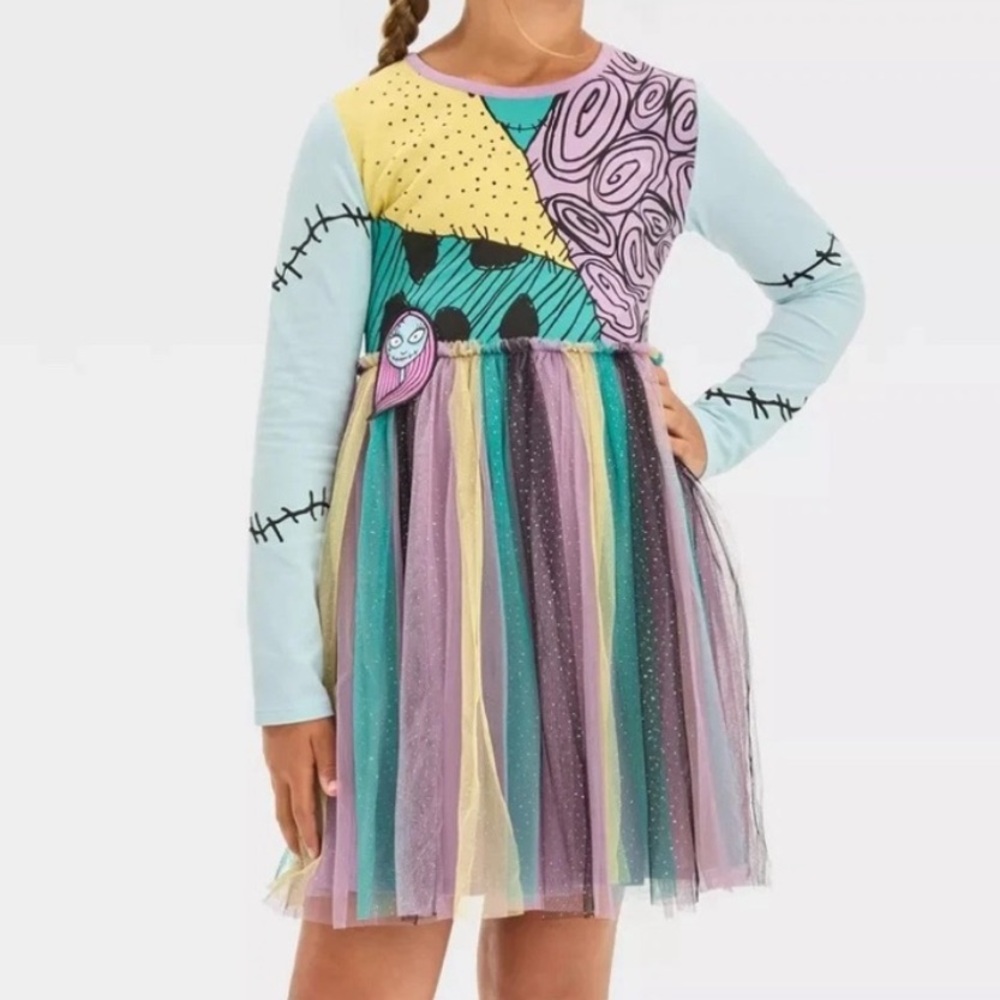 Disney The Nightmare Before Christmas Sally dress costume L 10-12 XL 14 NWT